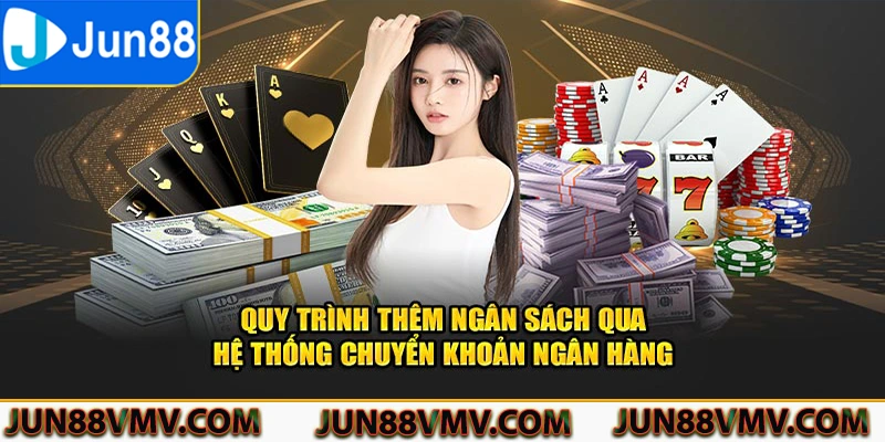 Quy trình thêm ngân sách qua hệ thống chuyển khoản ngân hàng