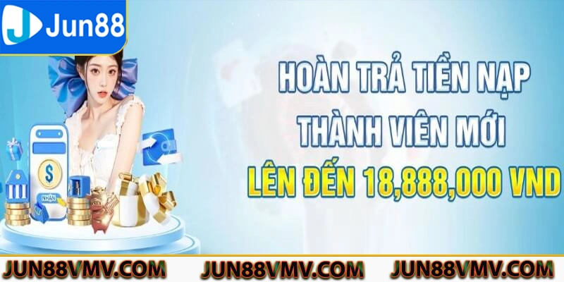 Jun88 hoàn trả dựa trên tích lũy nạp trong ngày đầu tiên